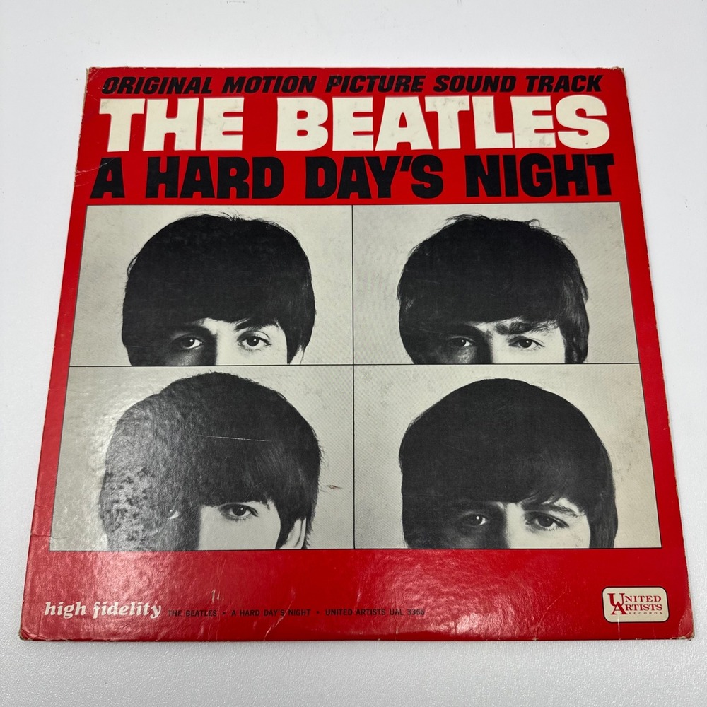 The Beatles A Hard Day's Night Vinyl LP United Artists UAL-3366 Mono Soundtrack